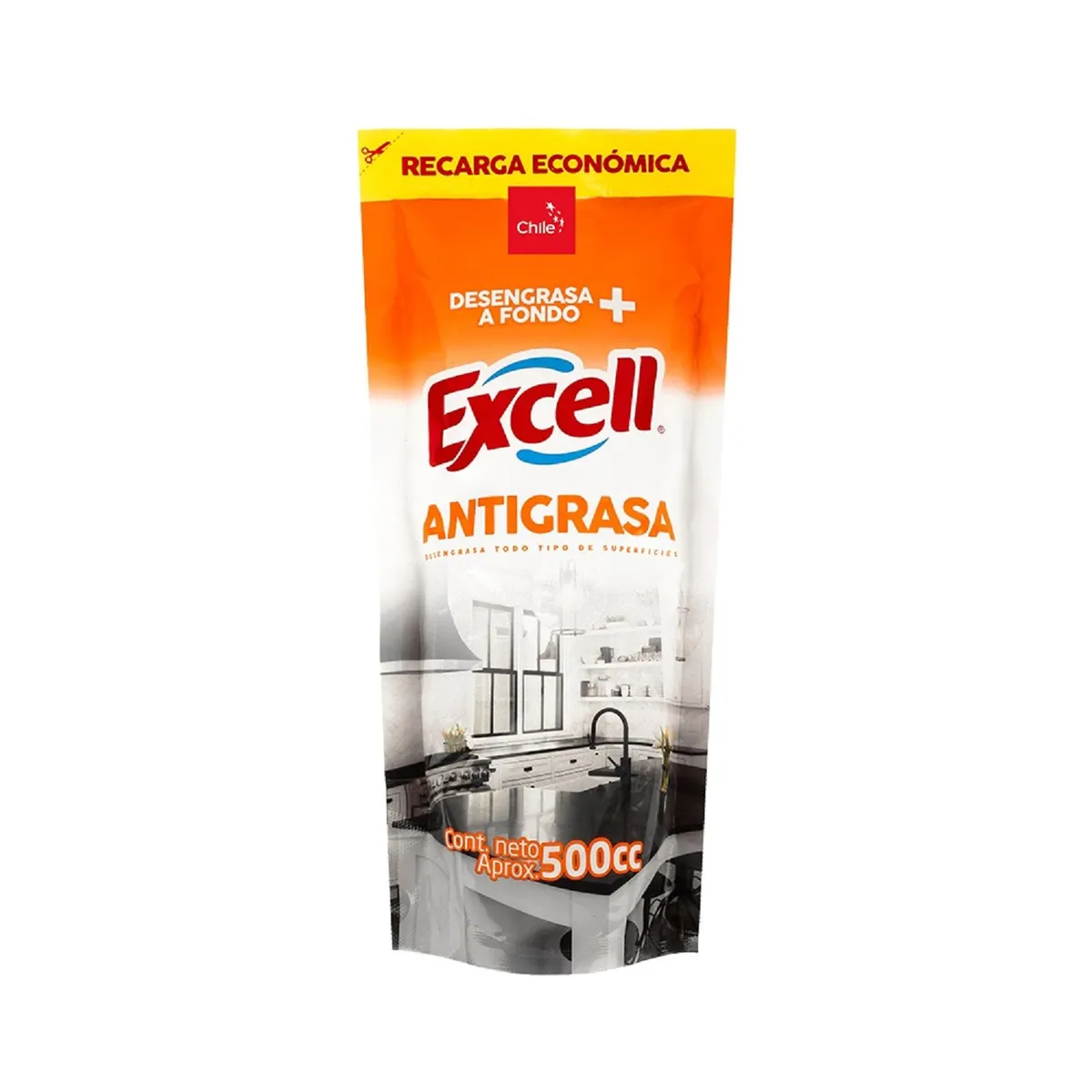 Excell Recarga Antigrasa 500 Ml